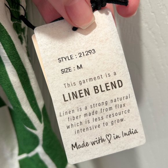 NWT Linen Blend Dress - Picture 6 of 7